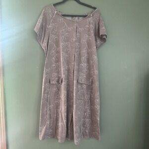 Kindred Bravely Womens Labor Delivery Gown XL-XXL Lilac Bloom Floral
